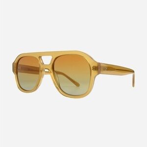 GIGI PIP Amber Transparent Frame Sunglasses with Gradient Lenses